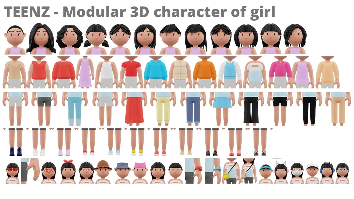 Teenz Modular Characters screenshot 4