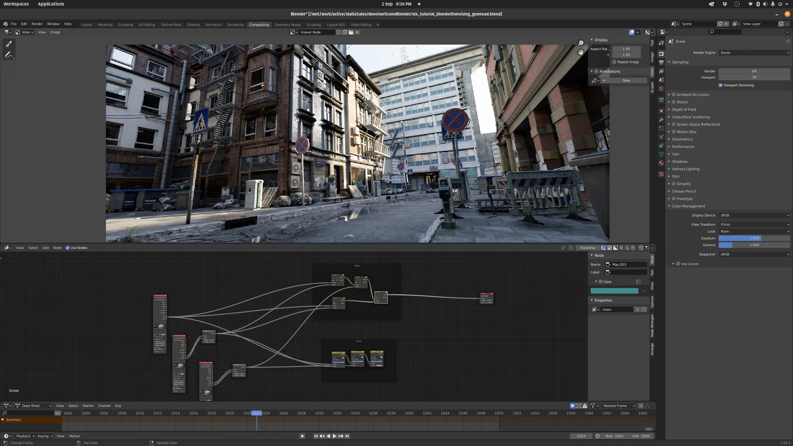 Temporal Denoising Setup screenshot 2