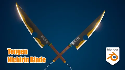Tengen's Nichirin Blade - Blender 3d models