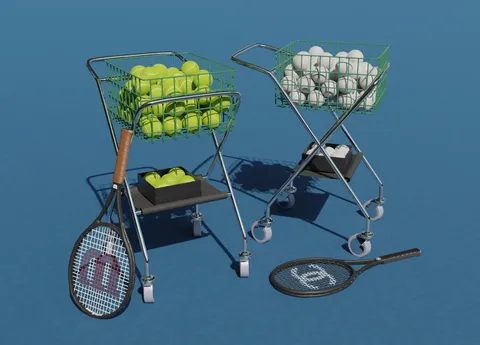 Tennis Equipments - Blender 3d models