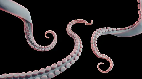 Tentacle Mesh - Blender 3d models