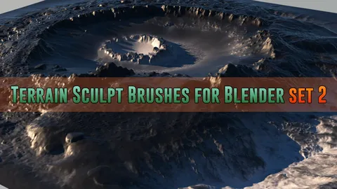 Terrain Sculpt Brushes Set 2 - Blender sculpting brushes