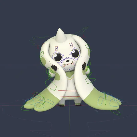 Terriermon Rig - Blender 3d models