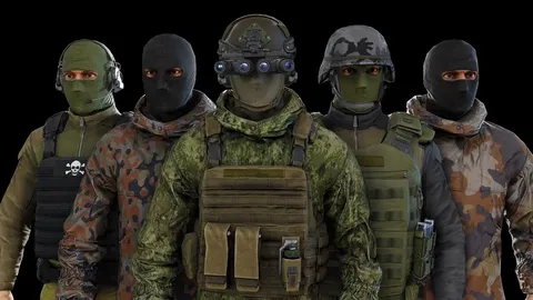 Terrorist - Blender 3d models