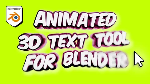 Text Animator - Blender geometry nodes