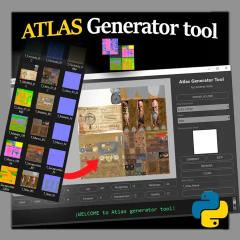 Texture Atlas Generator - Blender addons
