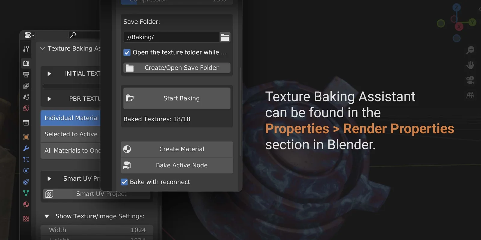 Texture Baking Assistant screenshot 2