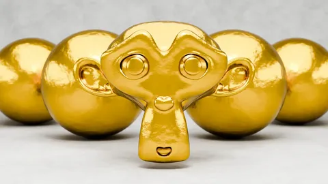 Textured Gold Leaf - Blender shaders