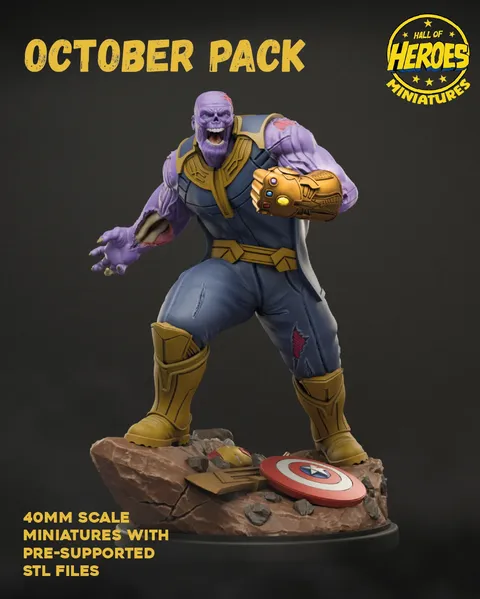 Thanos Zombie - Blender 3d models