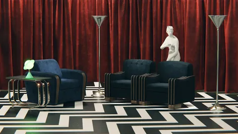 The Black Lodge Set Reconstruction - Blender scenes