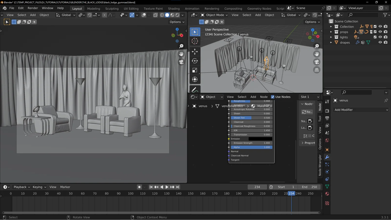 The Black Lodge Set Reconstruction screenshot 2