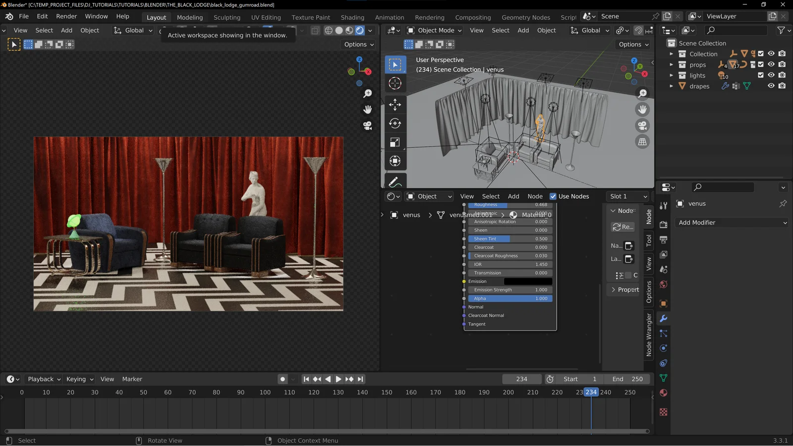 The Black Lodge Set Reconstruction screenshot 4