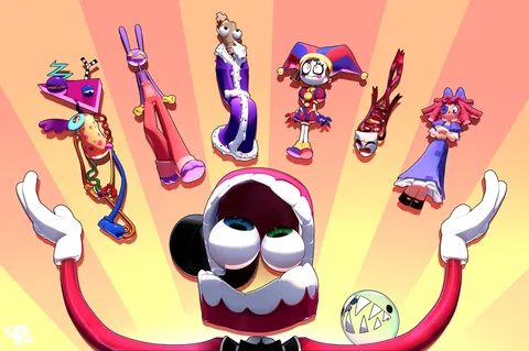 Amazing Digital Circus Cast - Blender 3d models