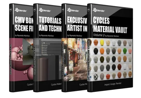 Cycles Material Vault Vol 1 - Blender shaders