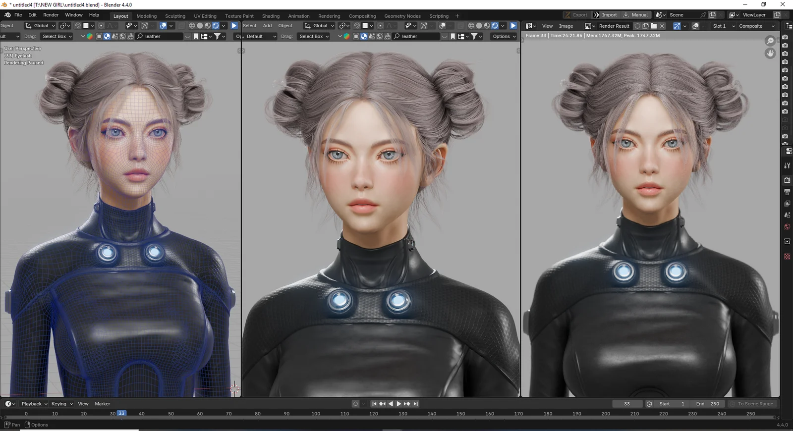 The Huntress Modeling screenshot 2