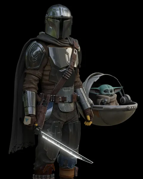 The Mandalorian & Grogu Season 3 - Blender 3d models