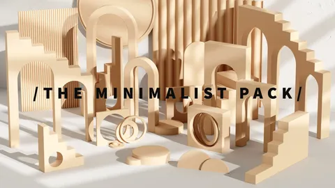 The Minimalist Pack - Blender 3d models