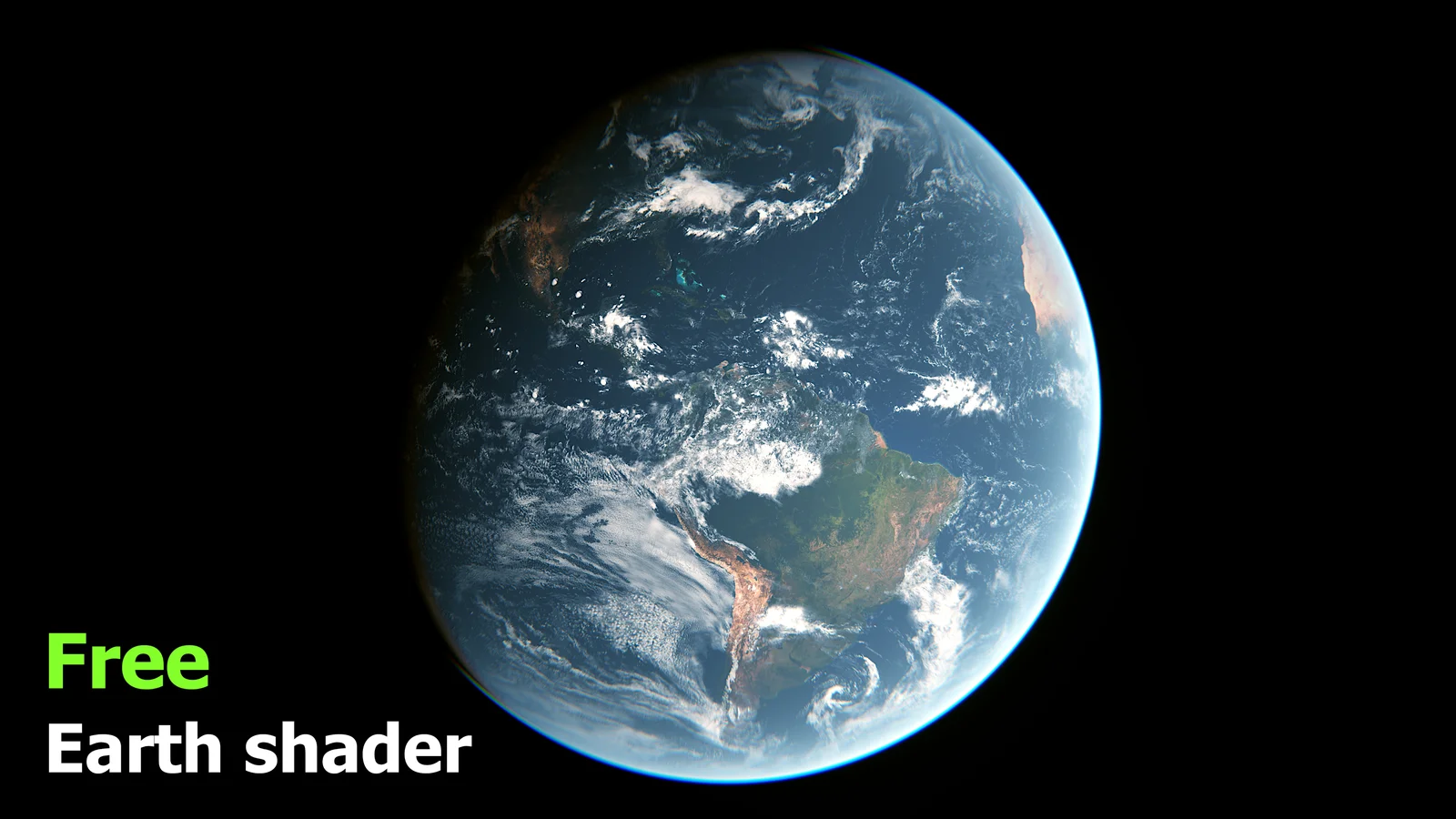 Realistic Earth Shader screenshot 2