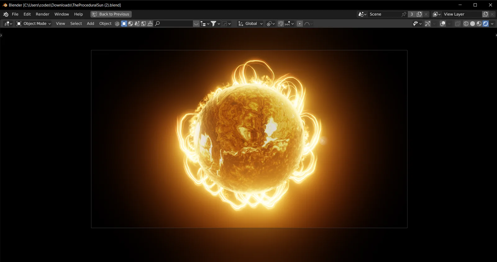 Procedural Sun screenshot 2