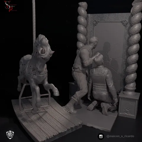 The Punisher Diorama - Blender 3d models