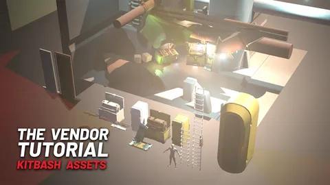 Vendor Tutorial Assets - Blender 3d models