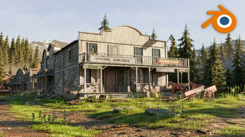 The Village - Blender scenes