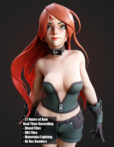 The Witch Character Creation - Blender tutorials & courses