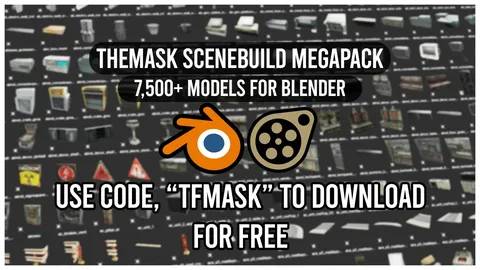 TheMask Scenebuild Megapack - Blender 3d models