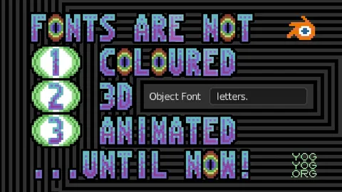 Object Font Minitorial - Blender tutorials & courses
