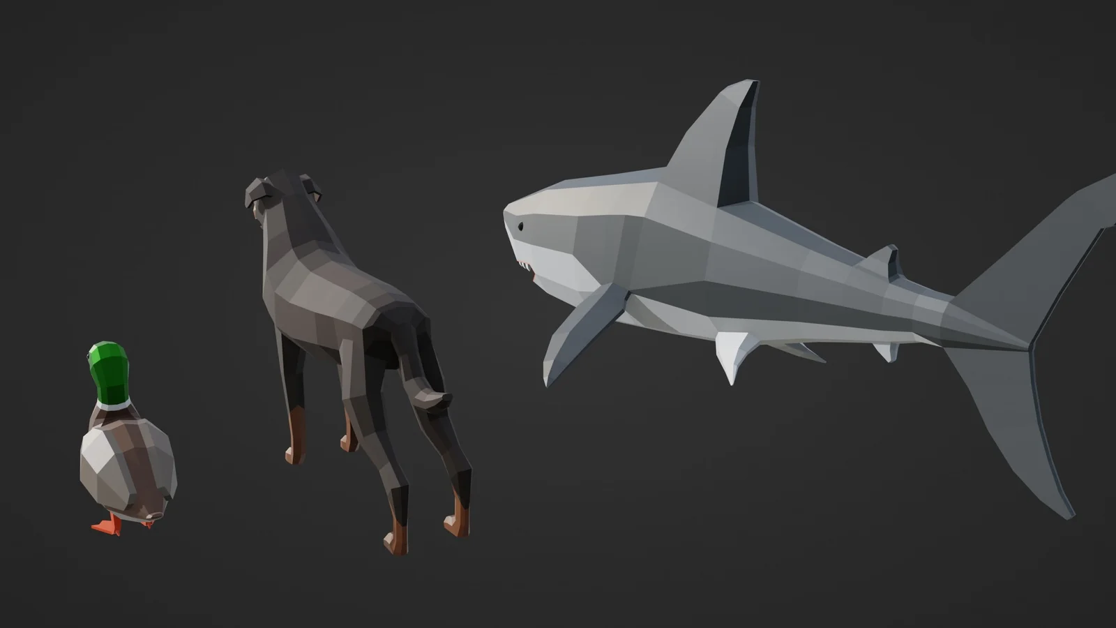 Three Low Poly Animals screenshot 6
