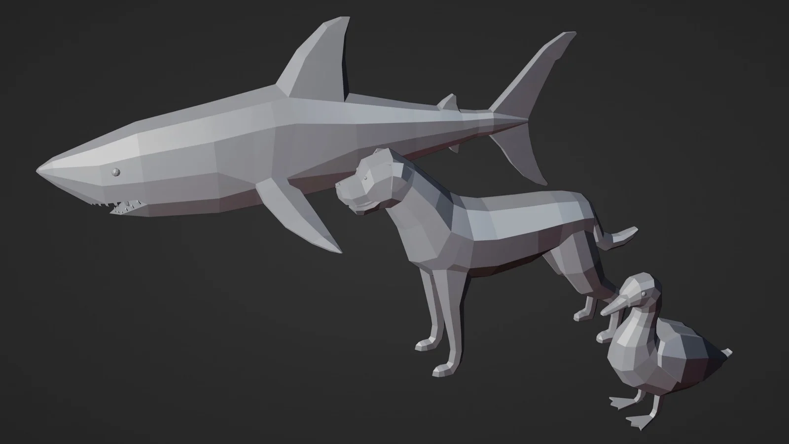 Three Low Poly Animals screenshot 8