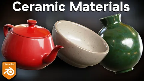Procedural Ceramic Materials - Blender shaders