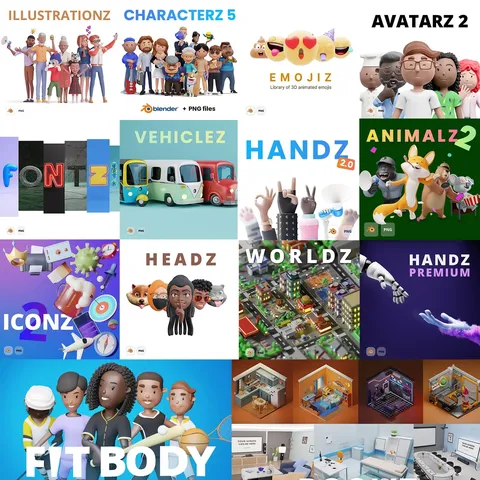 ThreeDee Lifetime Deal - Blender 3d models