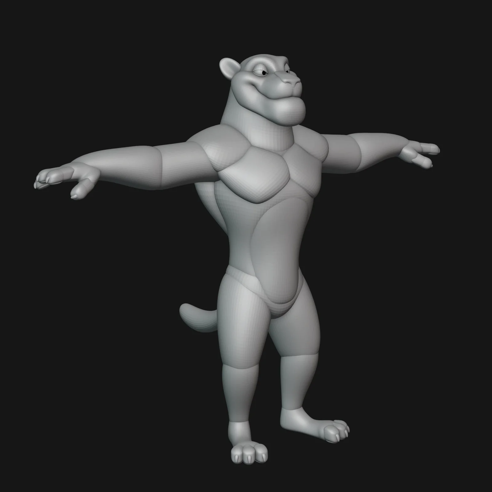 Tiger Character Blockout screenshot 2