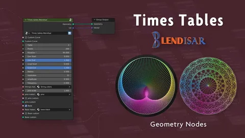 Times Tables - Blender geometry nodes
