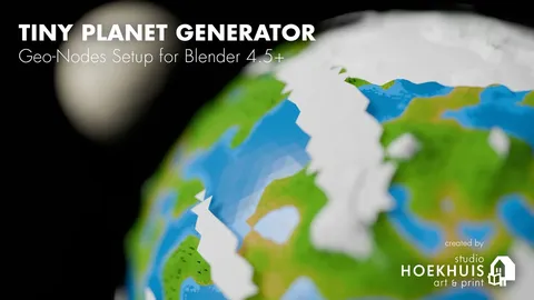 Tiny Planet Generator - Blender geometry nodes