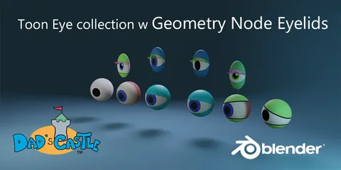 Toon Eye Collection - Blender geometry nodes