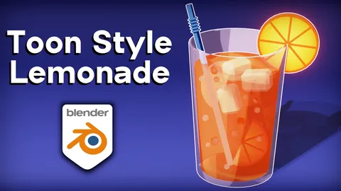 Toon Style Lemonade - Blender 3d models