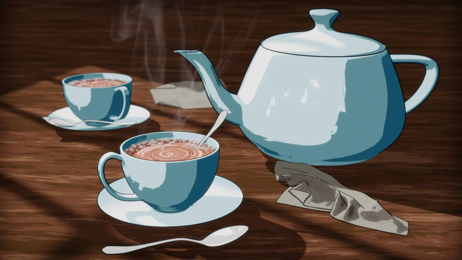 Toon Style Tea Scene screenshot 3