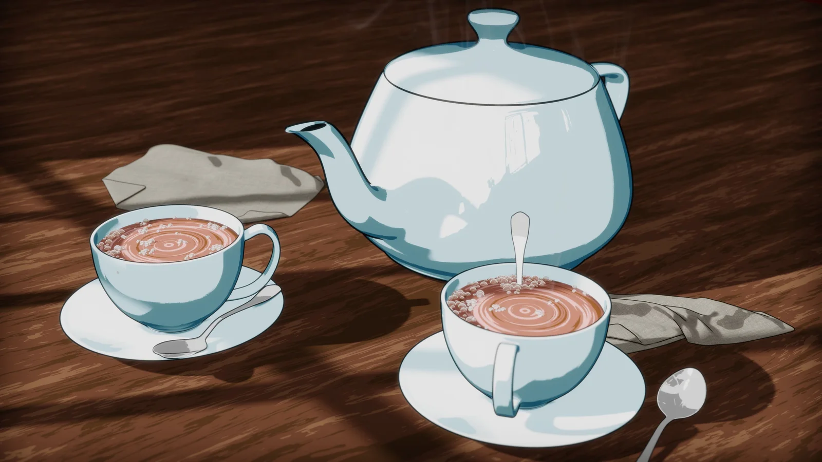Toon Style Tea Scene screenshot 4