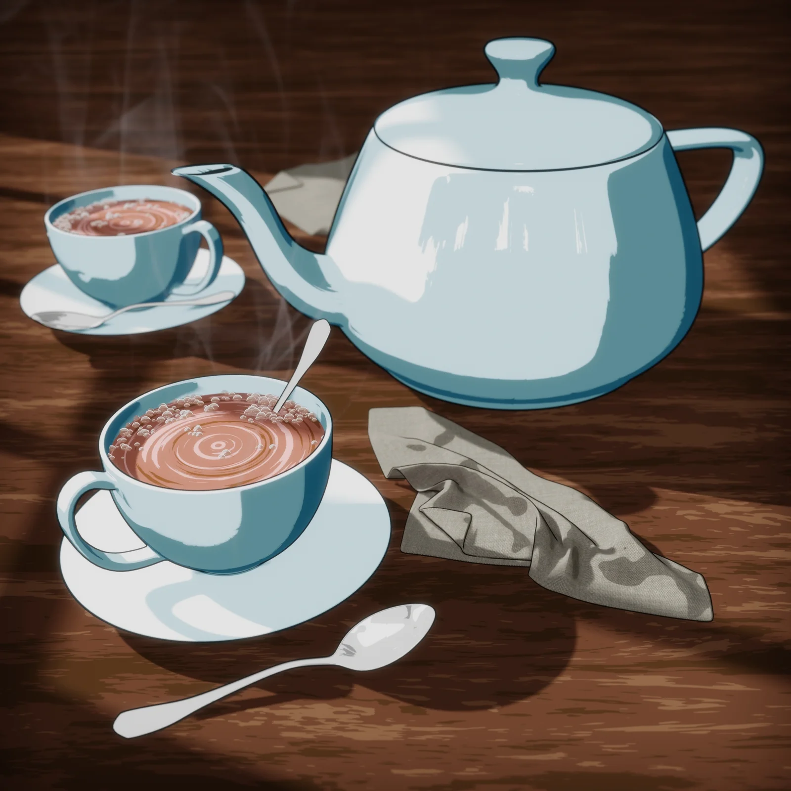 Toon Style Tea Scene screenshot 5