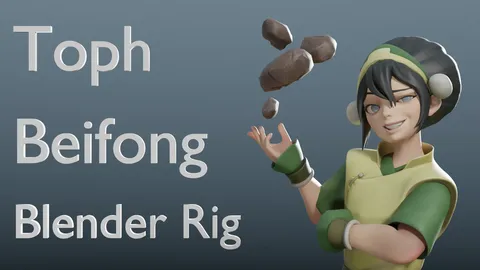 Toph Beifong Rig - Blender 3d models