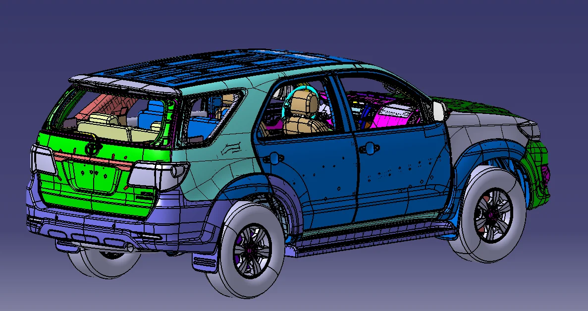 Toyota Fortuner CAD Dataset screenshot 2