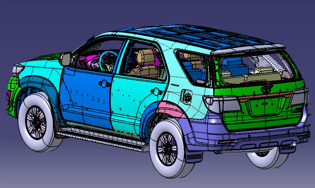 Toyota Fortuner CAD Dataset screenshot 3