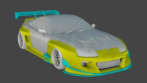 Toyota Supra Pandem Concept - Blender 3d models