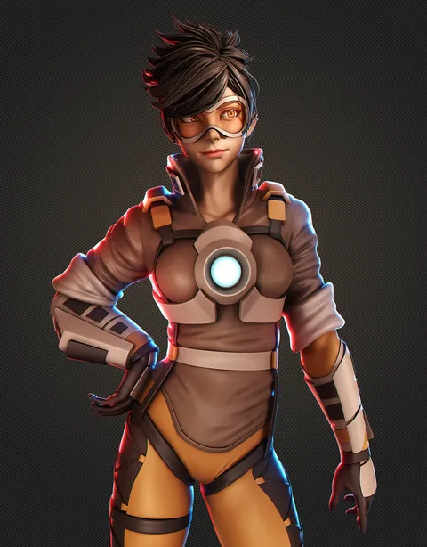 Tracer Character Creation - Blender tutorials & courses