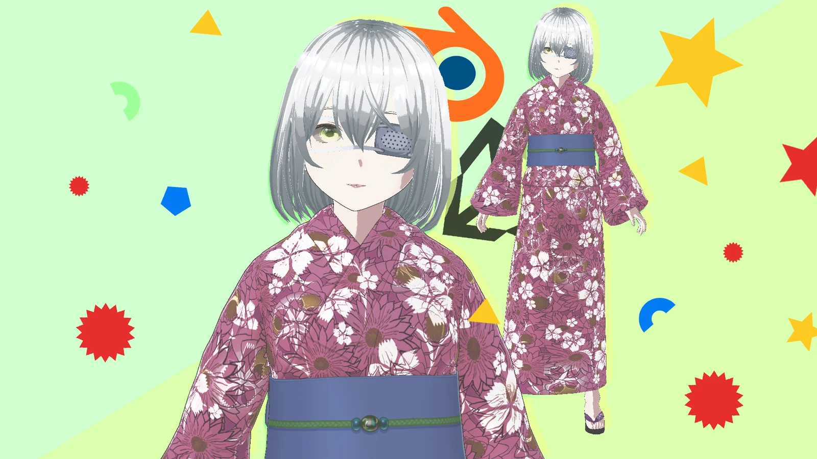 Traditional Eyepatch Girl screenshot 2