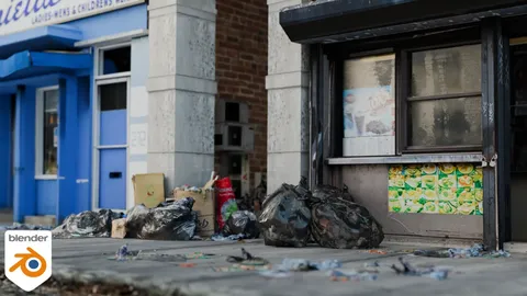 Trash Gen - Blender geometry nodes