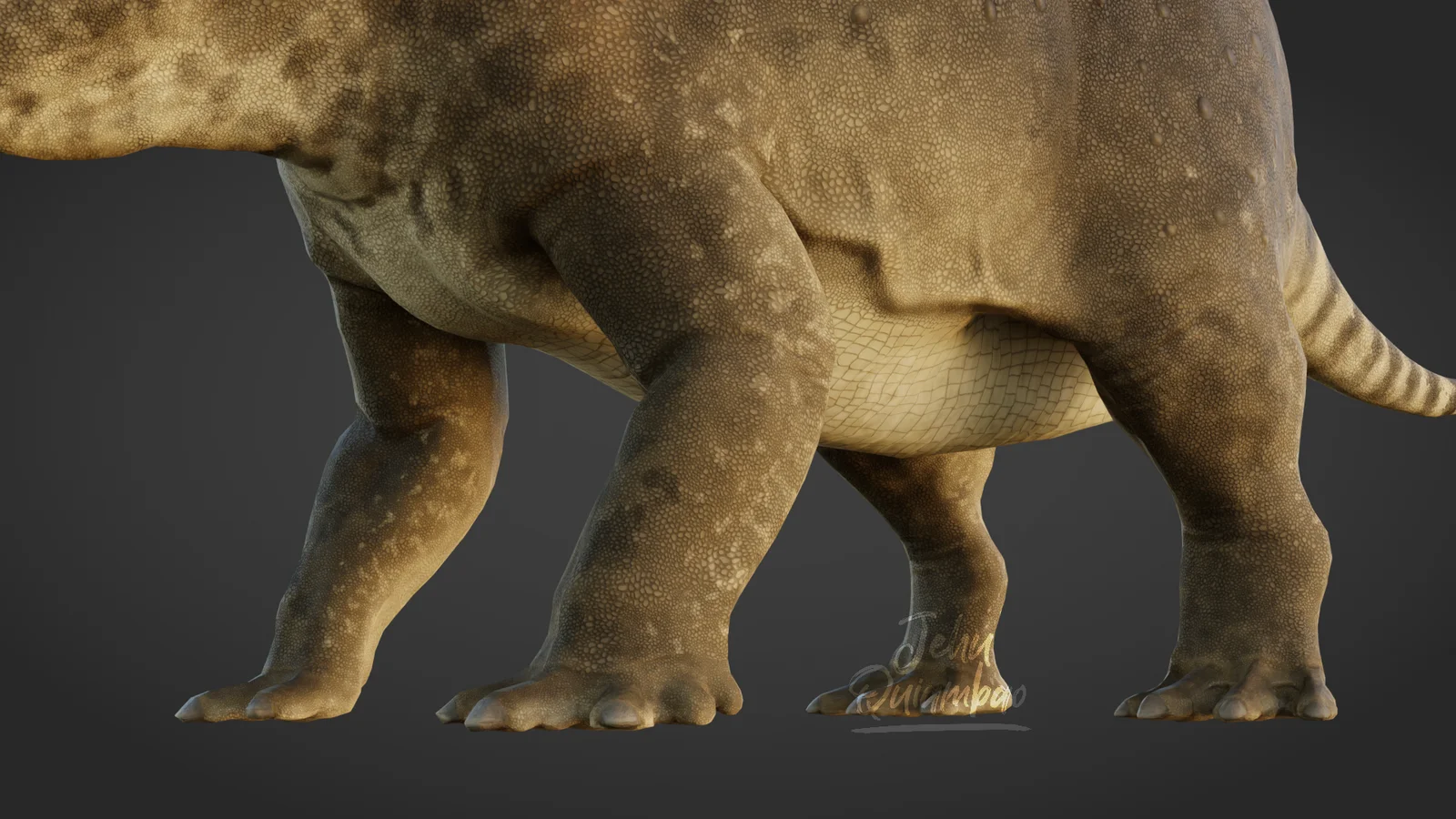Triceratops 3D Model screenshot 3