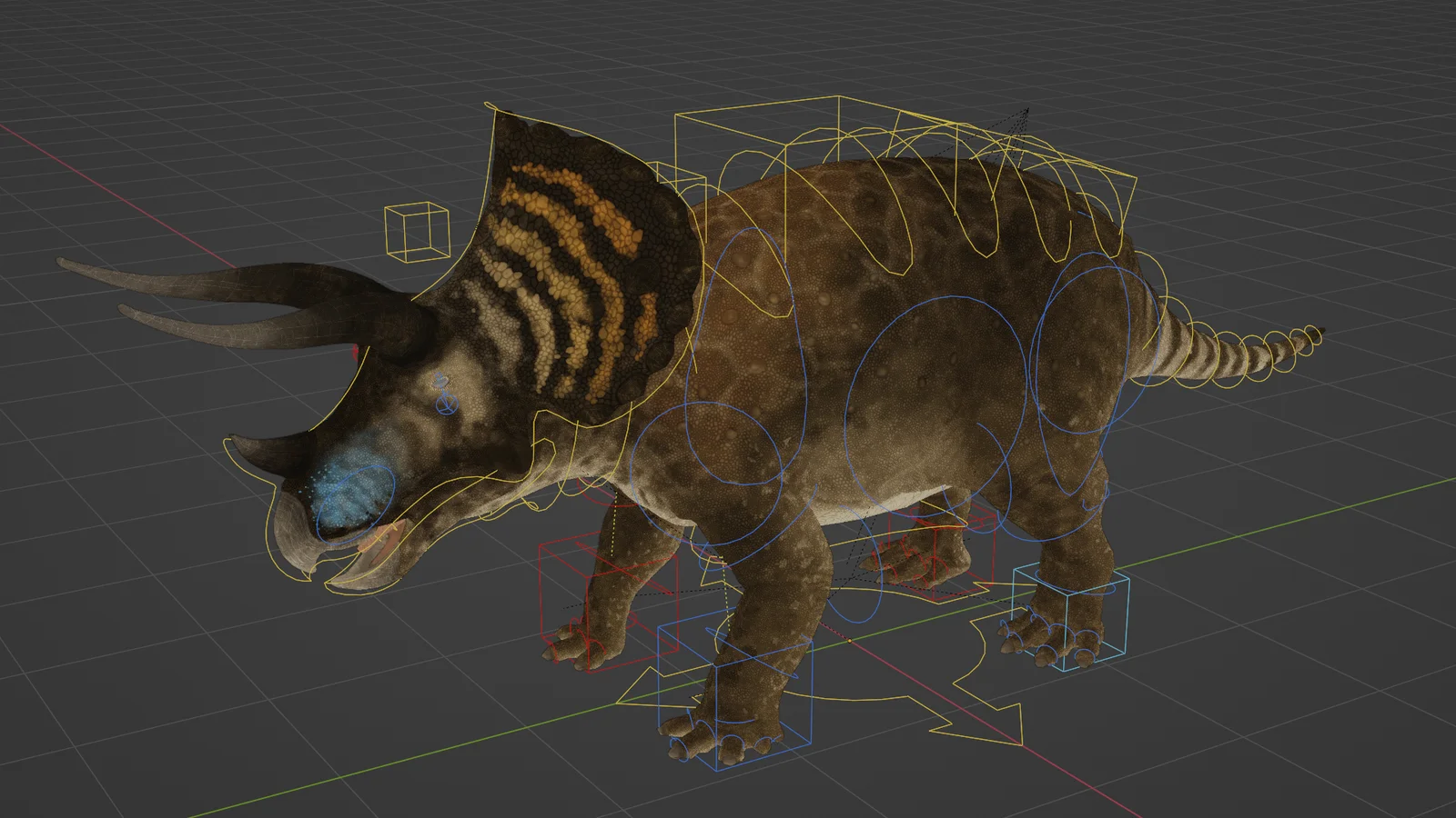 Triceratops 3D Model screenshot 6
